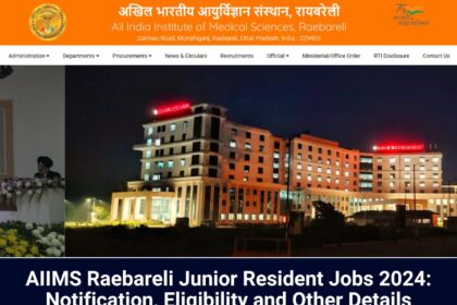 AIIMS Raebareli Jobs 2024