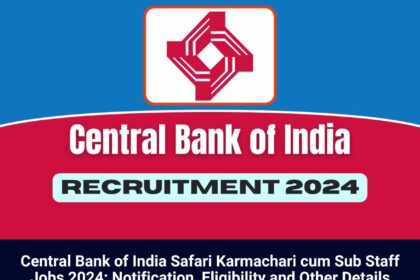 Central Bank of India Jobs 2024