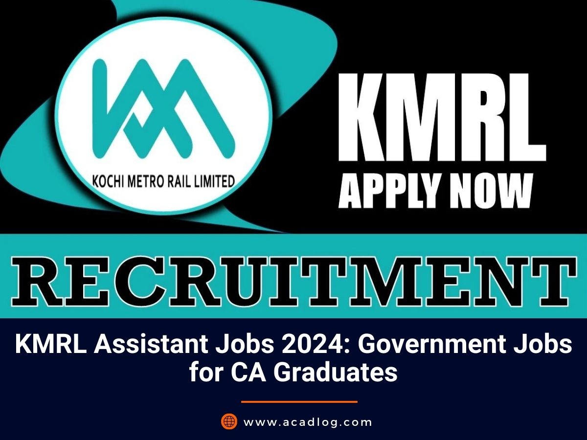KMRL Assistant Jobs 2024