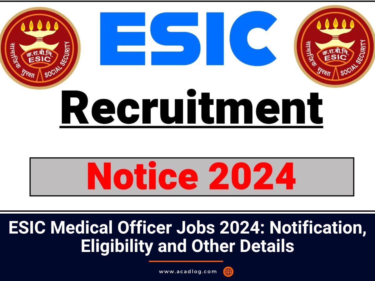 ESIC Jobs 2024