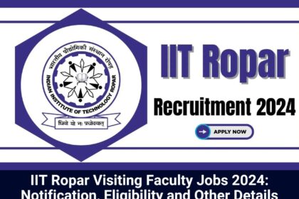 IIT Ropar Jobs 2024