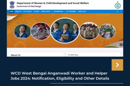 WCD West Bengal Jobs 2024
